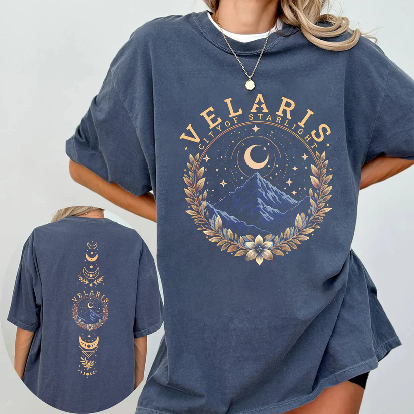 Velaris Starlight Tee | ACOTAR Celestial Oversized T-shirt