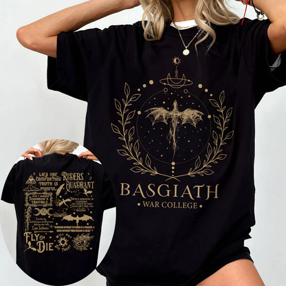 Basgiath War College T-Shirt | Fourth Wing Fantasy Tee