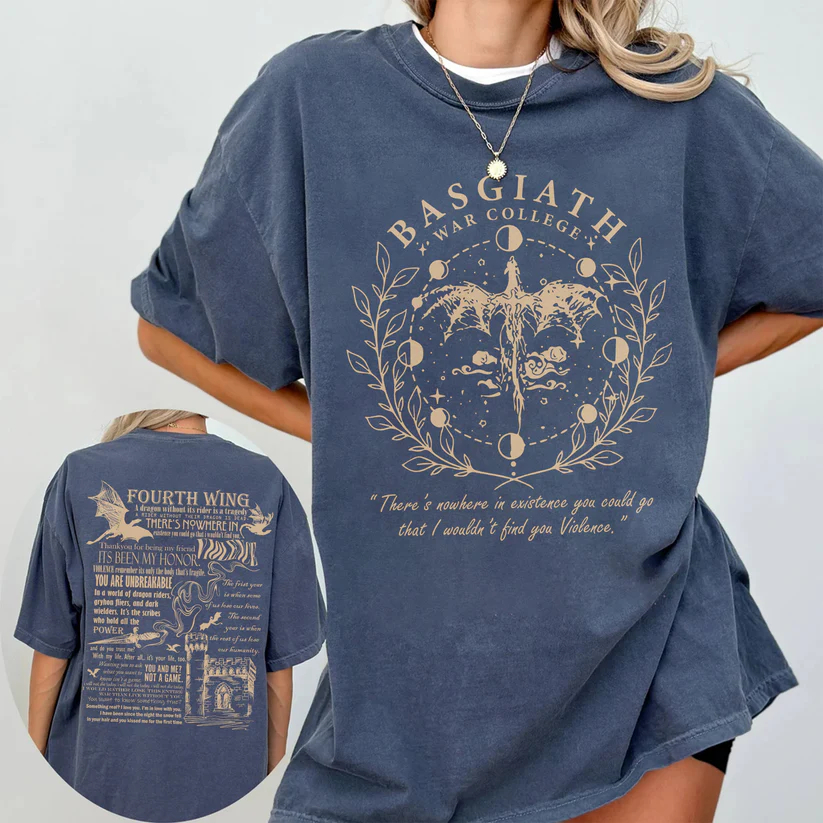 Basgiath War College T-Shirt | Fourth Wing Fantasy Tee  (4)4 total reviews