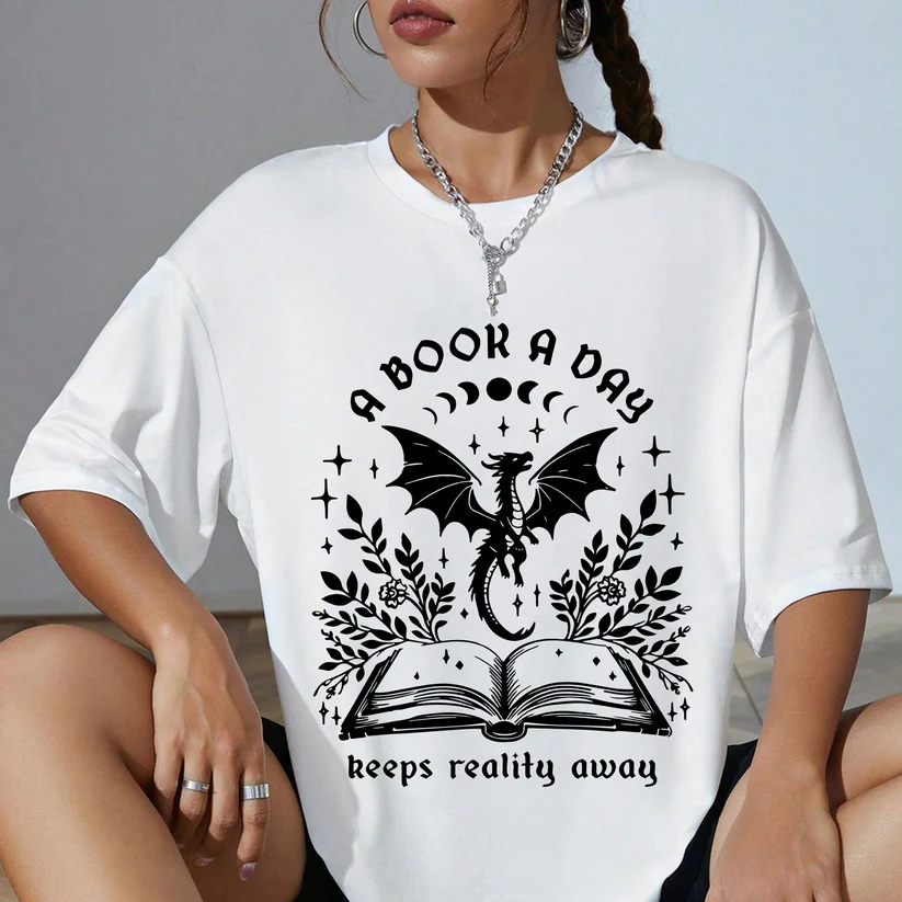 A Book A Day Comfort Color - Fourth Wing Tshirt