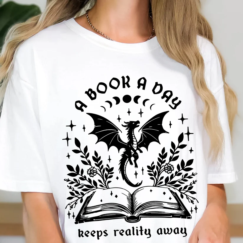 A Book A Day Comfort Color - Fourth Wing Tshirt