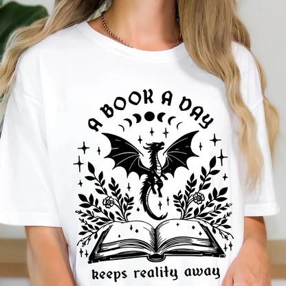 A Book A Day Comfort Color - Fourth Wing Tshirt