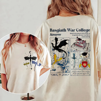 Basgiath War College Shirt - Fourth Wing Tee Comfort Color