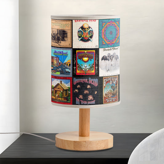 Grateful Dead Album Covers Fabric Lamp – Vintage Rock Band Lamp for Music Lovers, Retro Home Décor Gift