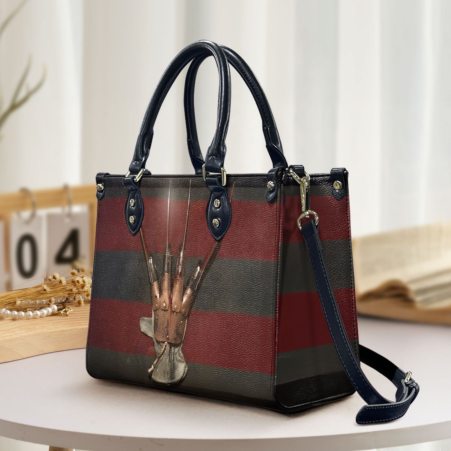 Nightmare Claw Leather Handbag – Horror Inspired Tote