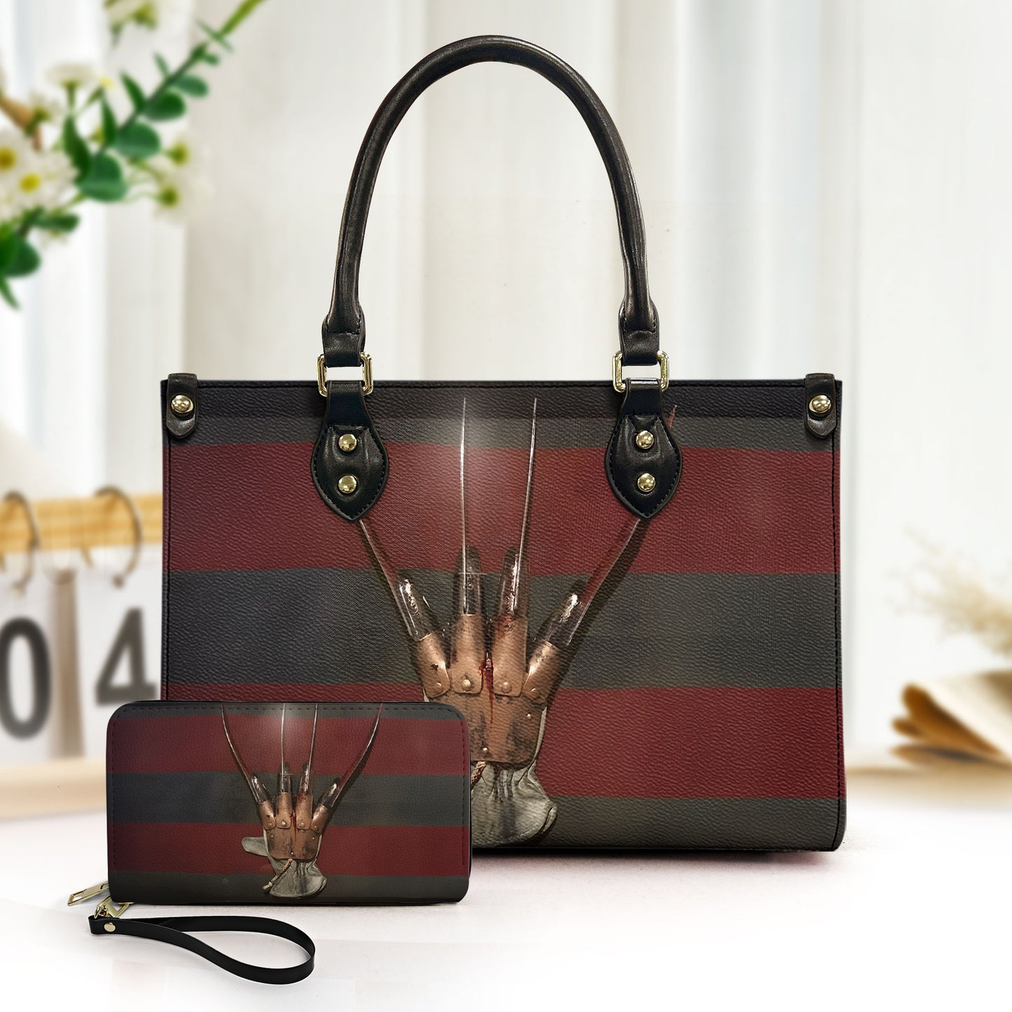 Nightmare Claw Leather Handbag – Horror Inspired Tote