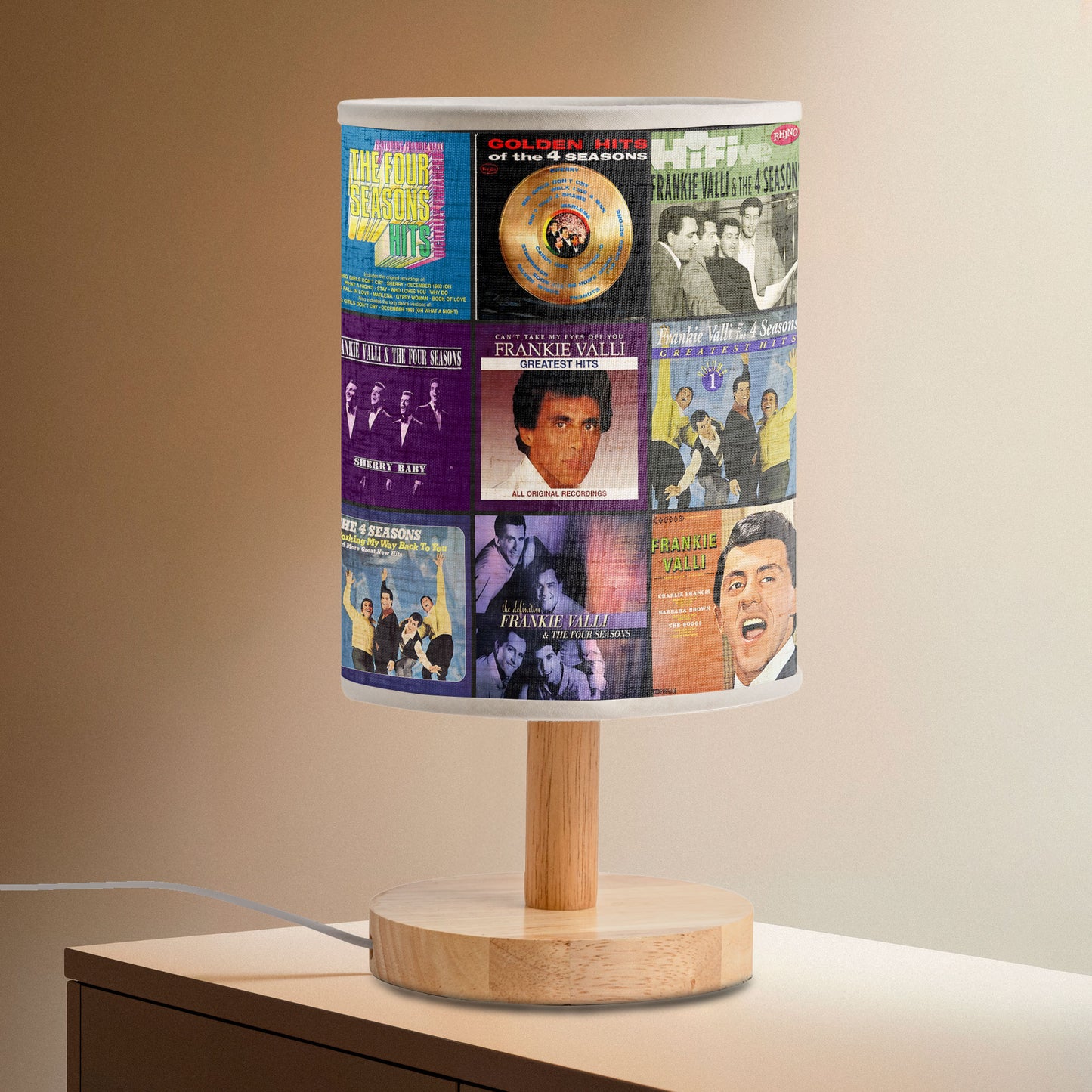 Frankie Valli Album Cover Lamp – Classic Pop Nostalgia Home Decor