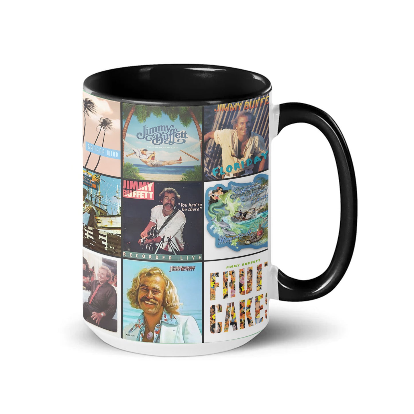 Jimmy Buffett Accent Mug – Tropical Rock Album Art Collection
