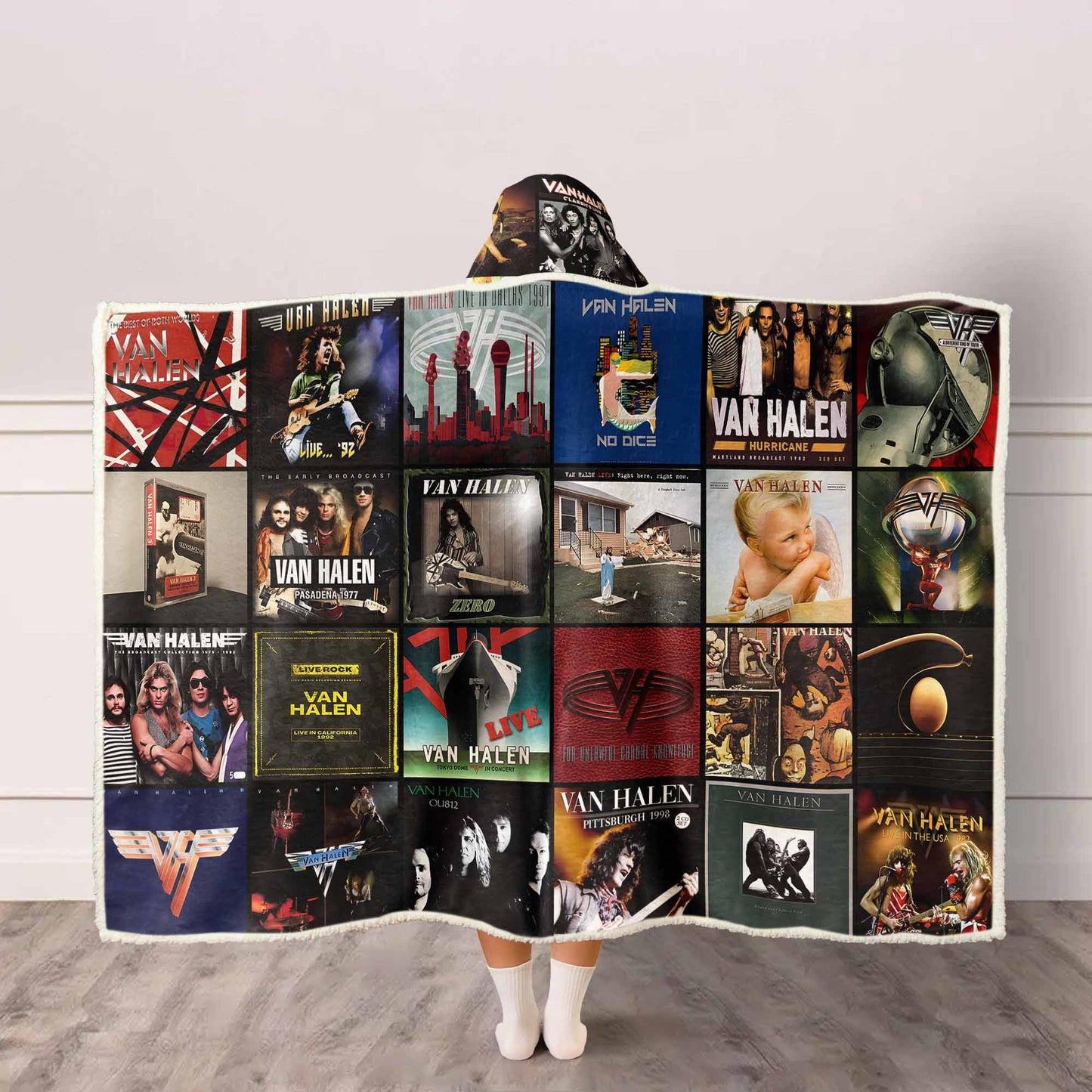 Van Halen Wearable Hooded Blanket