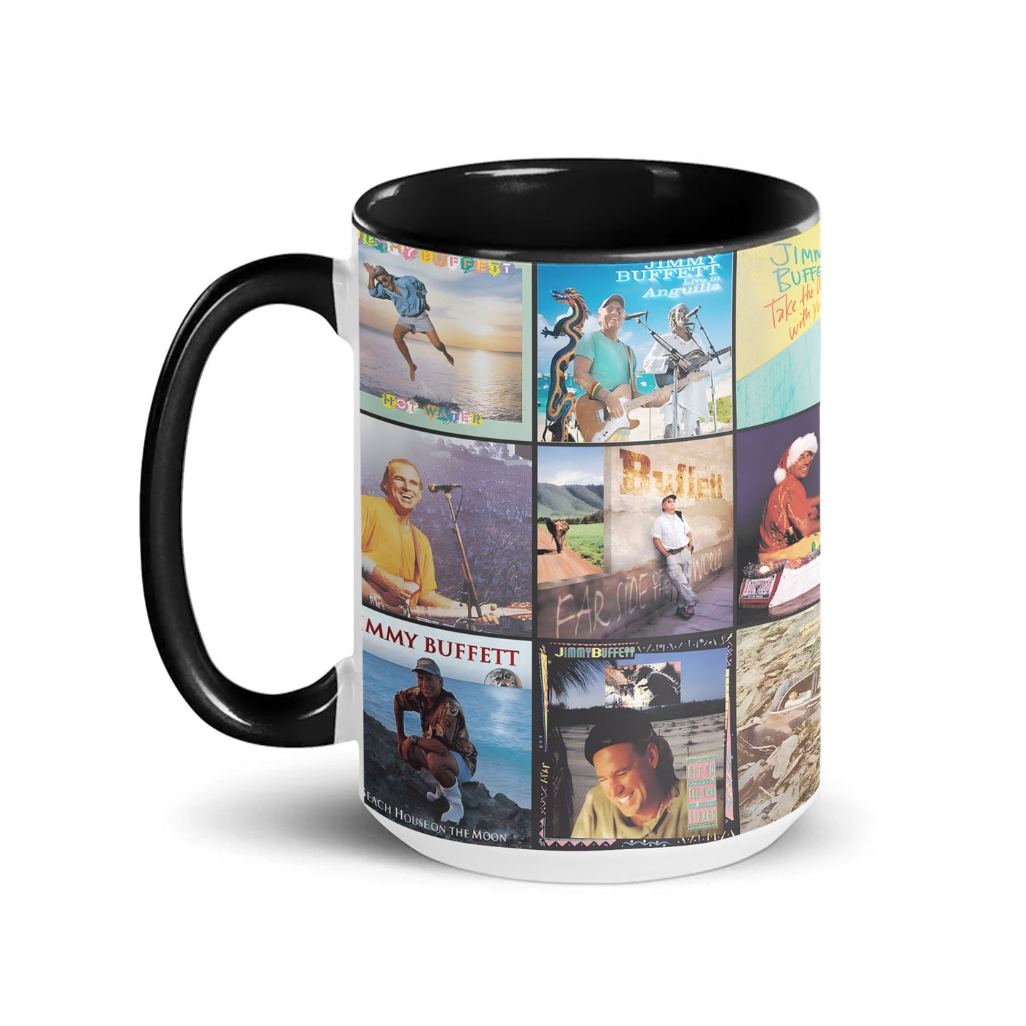 Jimmy Buffett Accent Mug – Tropical Rock Album Art Collection