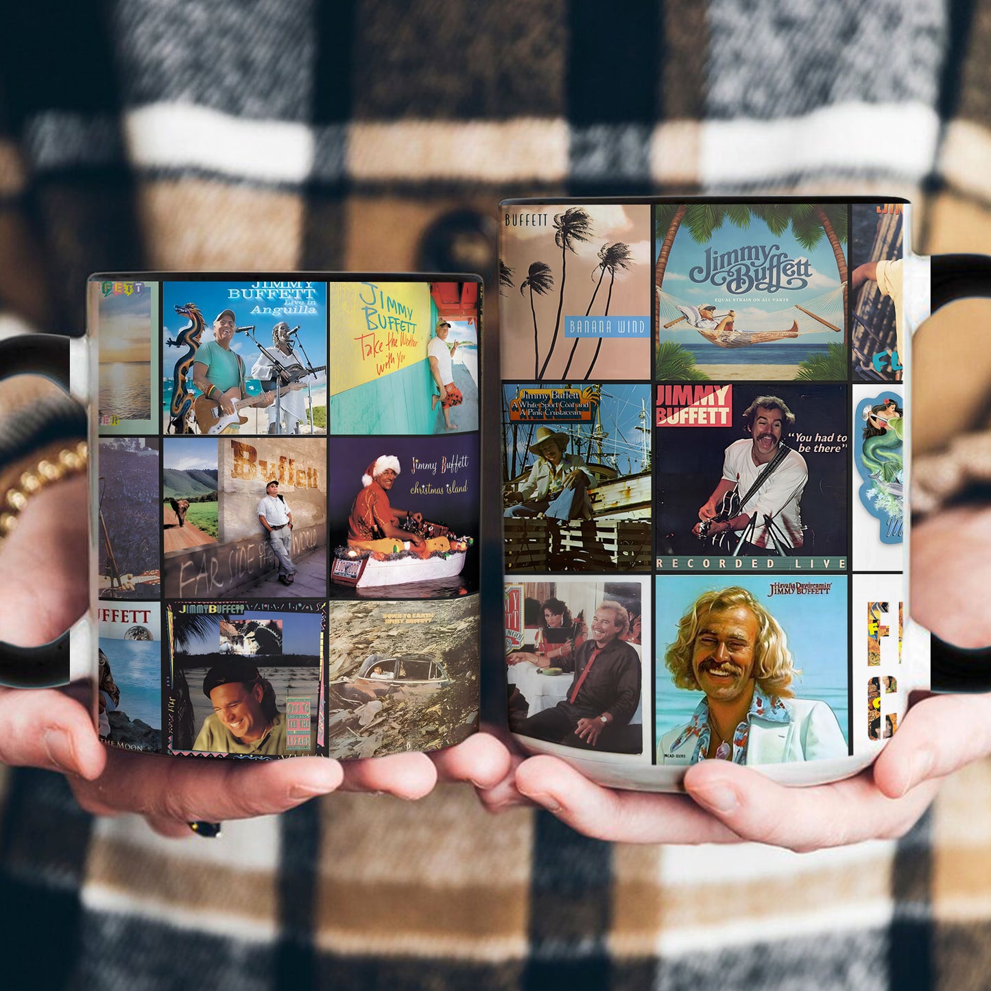 Jimmy Buffett Accent Mug – Tropical Rock Album Art Collection