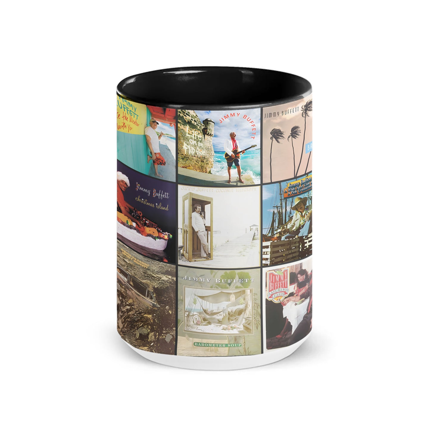 Jimmy Buffett Accent Mug – Tropical Rock Album Art Collection