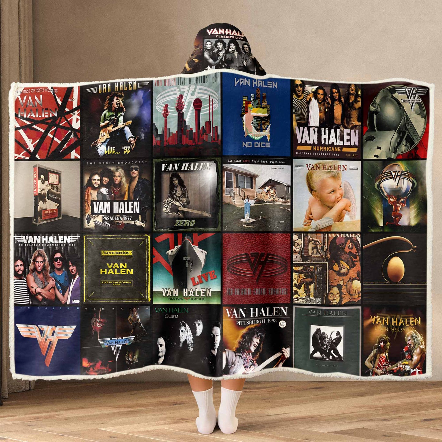 Van Halen Wearable Hooded Blanket