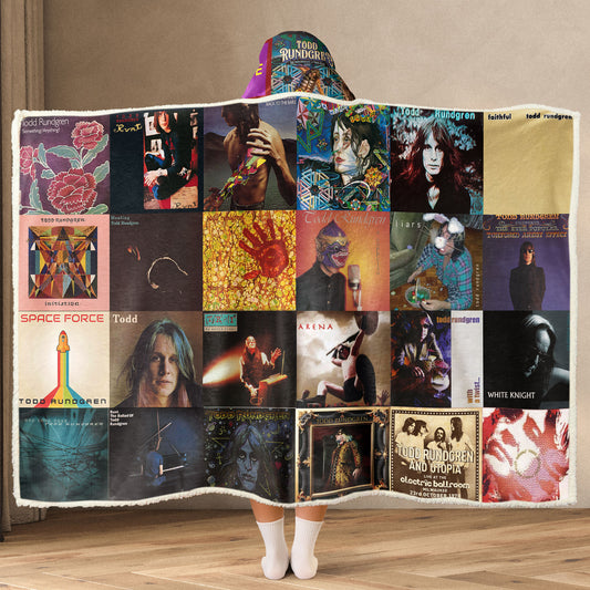 Todd Rundgren Album Art Wearable Hooded Blanket – Classic Rock Fan Gift