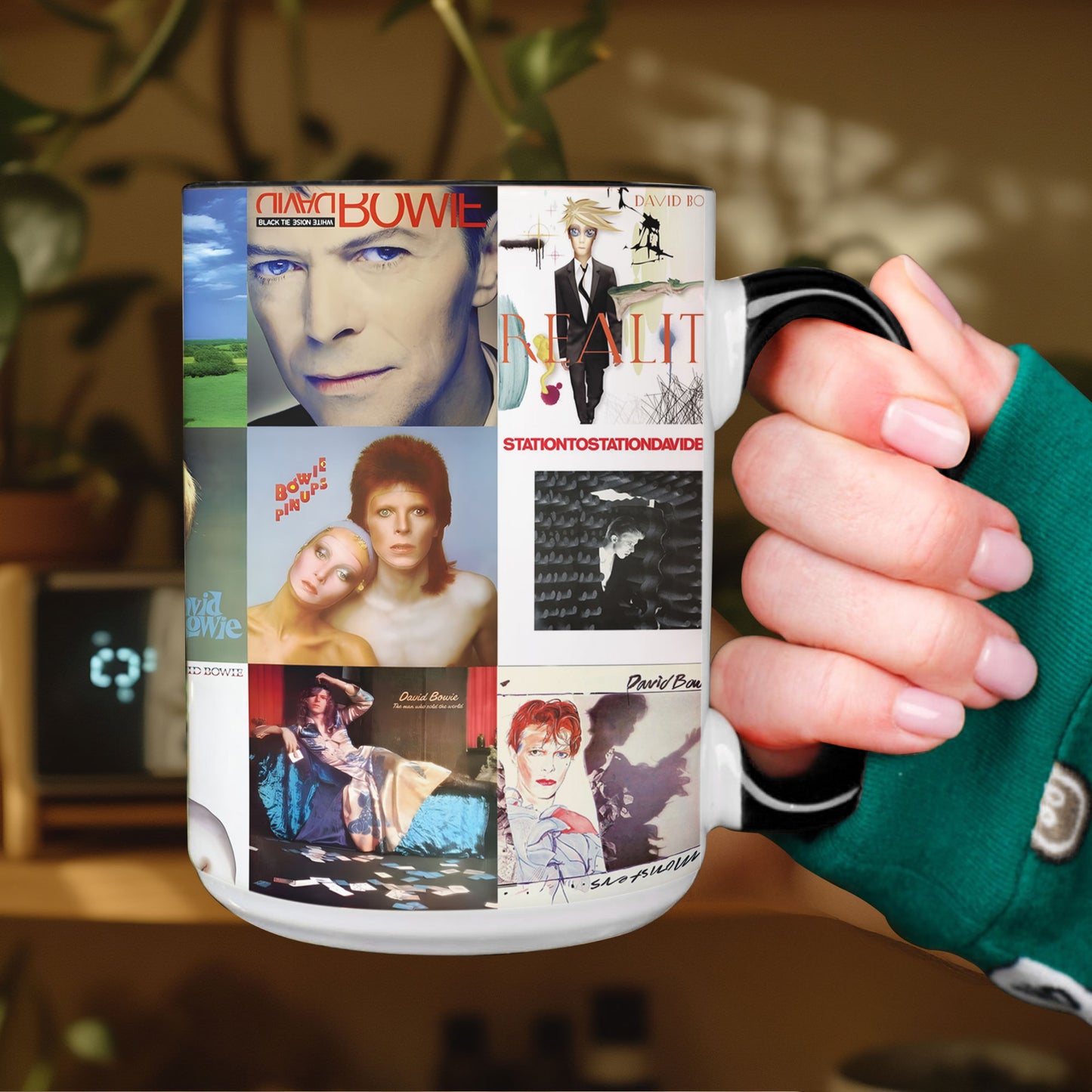 David Bowie Accent Mug – Starman Dreams and Electric Memories