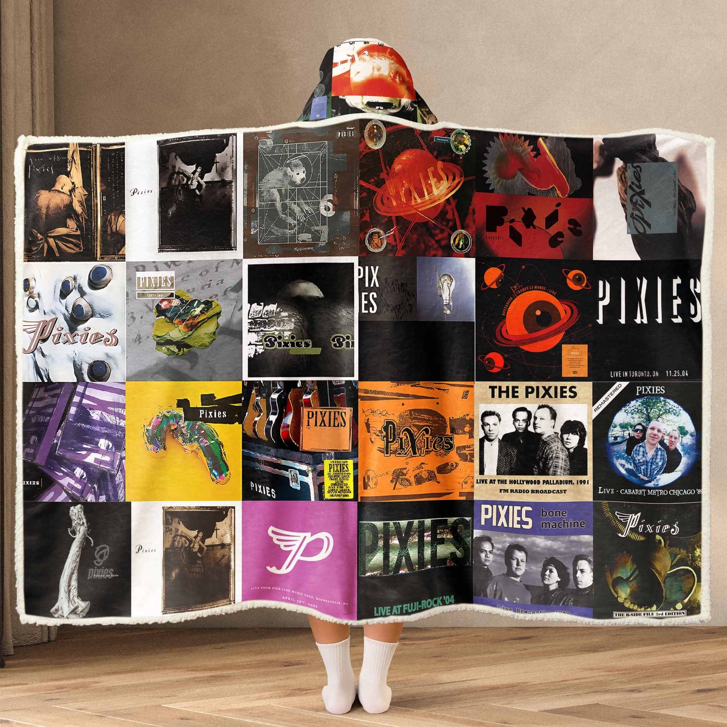 Pixies Wearable Hooded Blanket – Alt-Rock Chaos You Can Wear