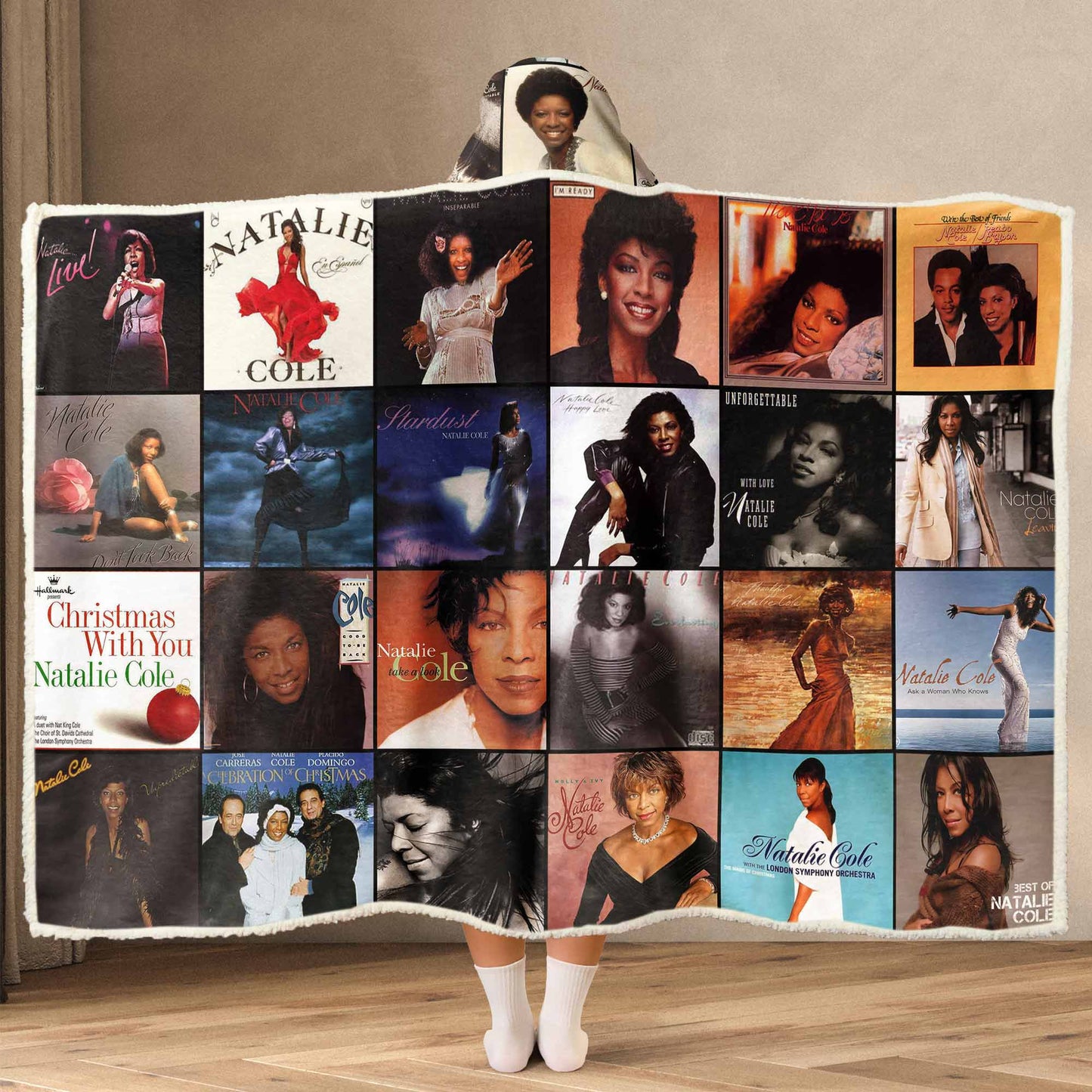 Natalie Cole Wearable Hooded Blanket – Soulful Warmth You Can Wear