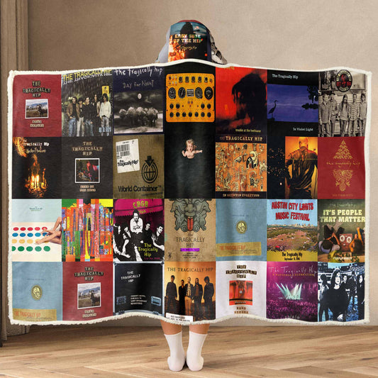The Tragically Hip Wearable Hooded Blanket – Canadian Rock Heart You Can Wear