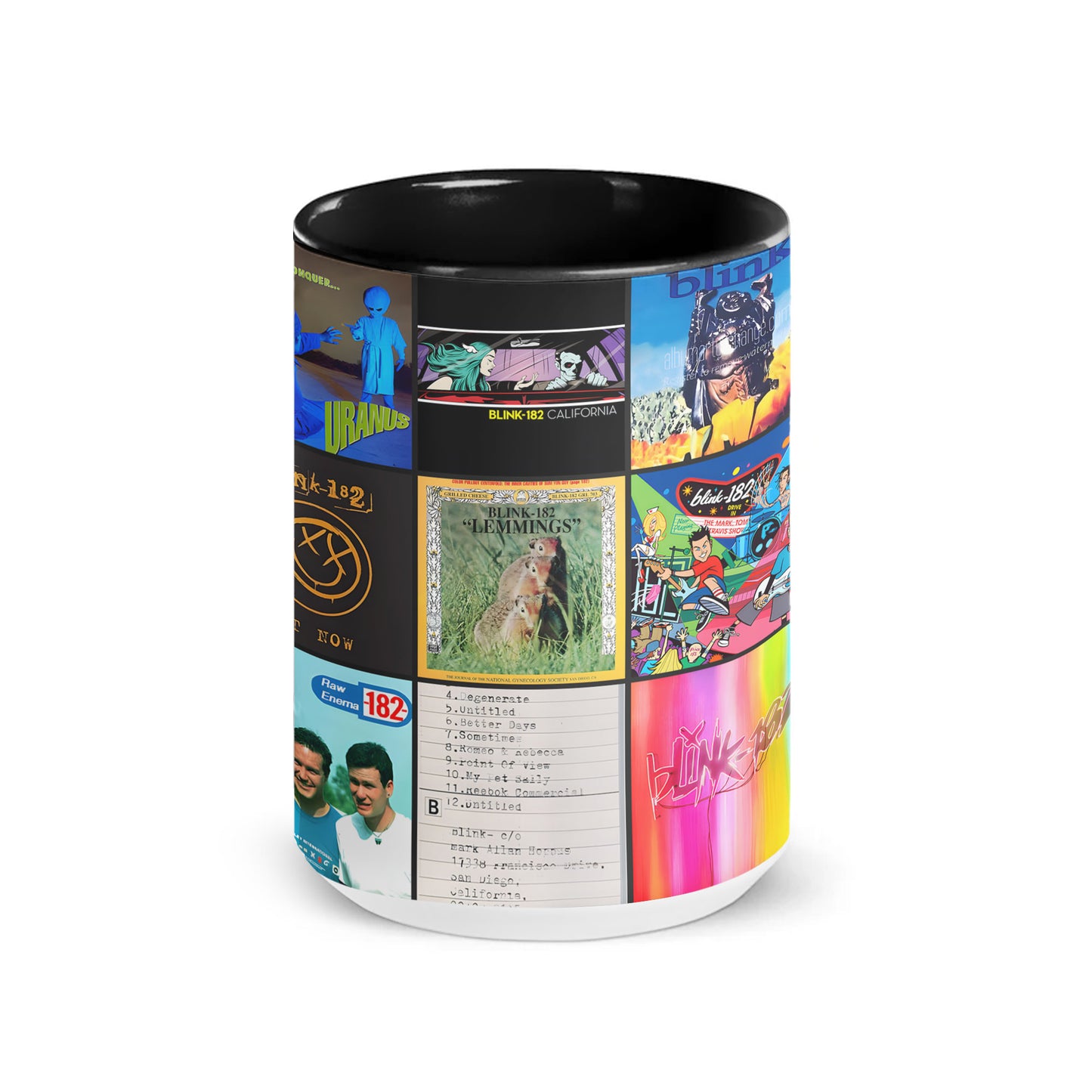 Blink-182 Accent Mug – Pop Punk Nostalgia Cup