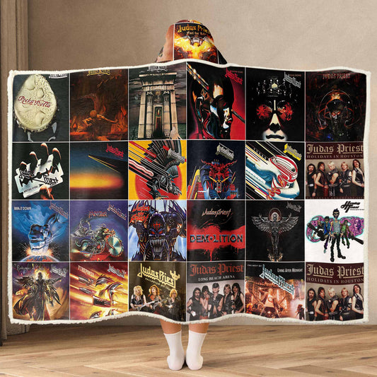 Judas Priest Wearable Hooded Blanket – Heavy Metal Glory You Can Wear