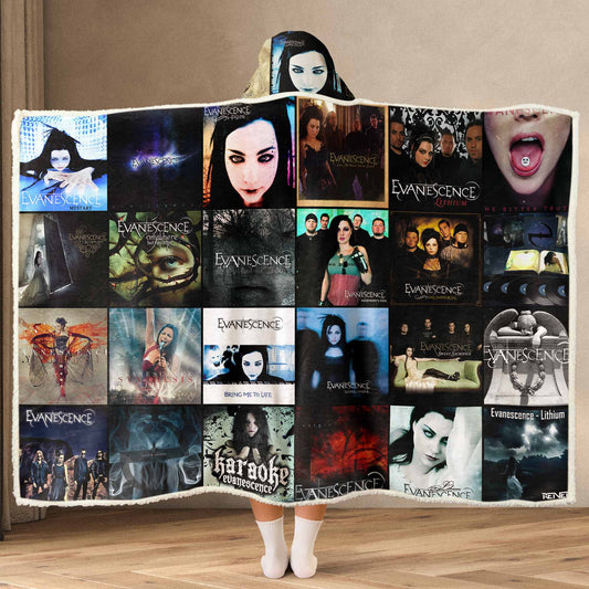 Evanescence Wearable Hooded Blanket – A Dark, Haunting Rock Comfort Piece