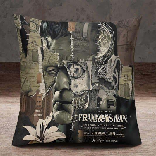 Frankenstein Vintage Horror Pillow