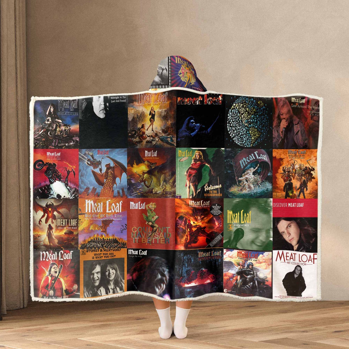 Meat Loaf Wearable Hooded Blanket – Epic Rock Nostalgia You Can Wrap Yourself In