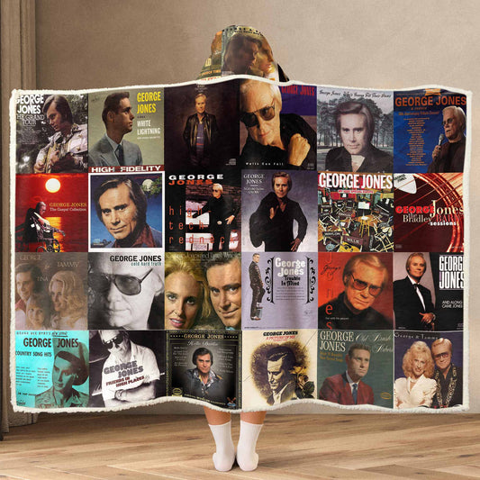 George Jones Wearable Hooded Blanket – Classic Country Warmth You Can Wear