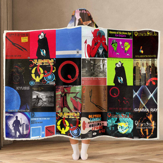 Queens of the Stone Age Wearable Hooded Blanket – Desert Rock Vibes You Can Wear