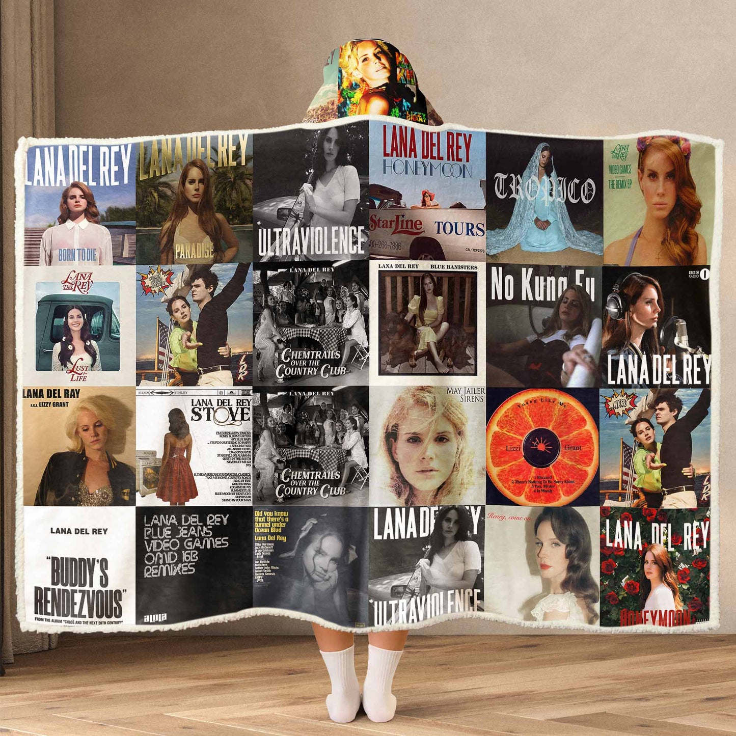 Lana Del Rey Wearable Hooded Blanket – Dreamy Nostalgia You Can Wrap Around You