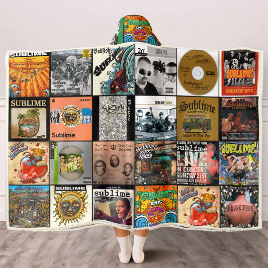 Sublime Album Art Wearable Hooded Blanket – Reggae Rock Fan Gift