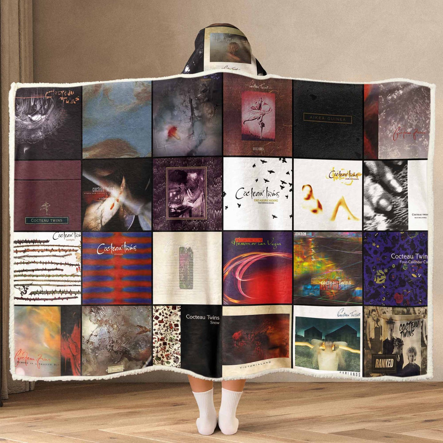 Cocteau Twins Wearable Hooded Blanket – Dream-Pop Magic You Can Wear