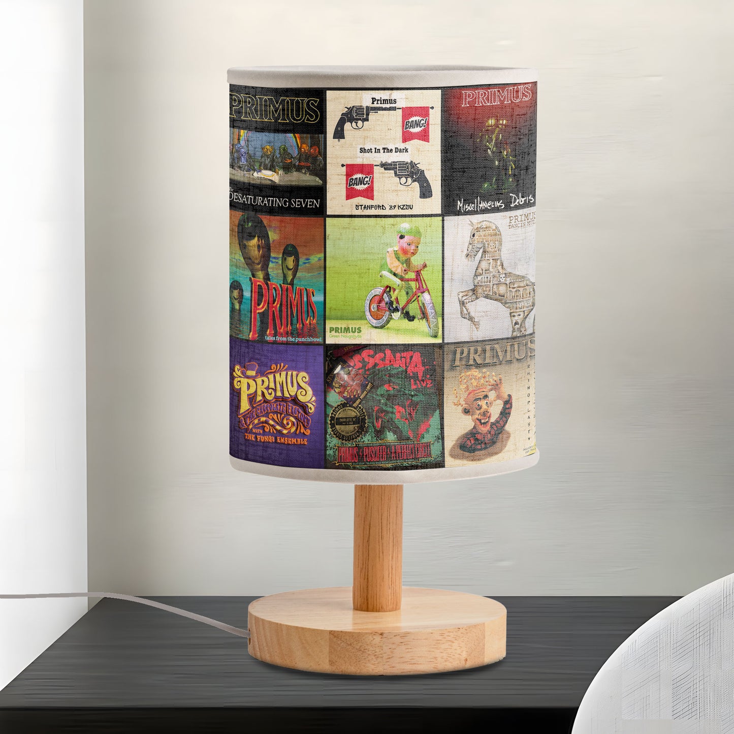 Primus Band Album Cover Collage Table Lamp - Alternative Rock Music