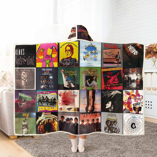 The Kinks Album Art Wearable Hooded Blanket – Classic Rock Fan Gift