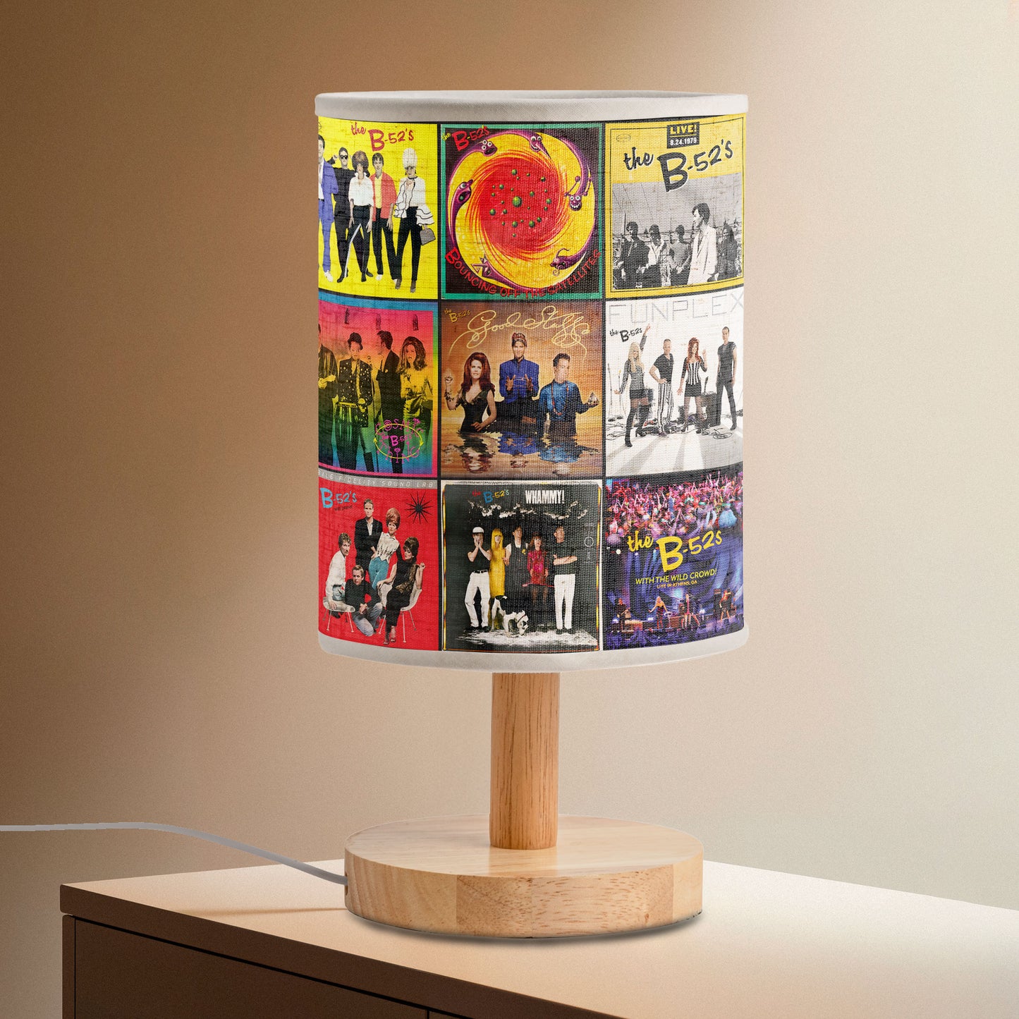 The B-52’s Album Cover Lamp – Retro Pop Party Nostalgia Decor
