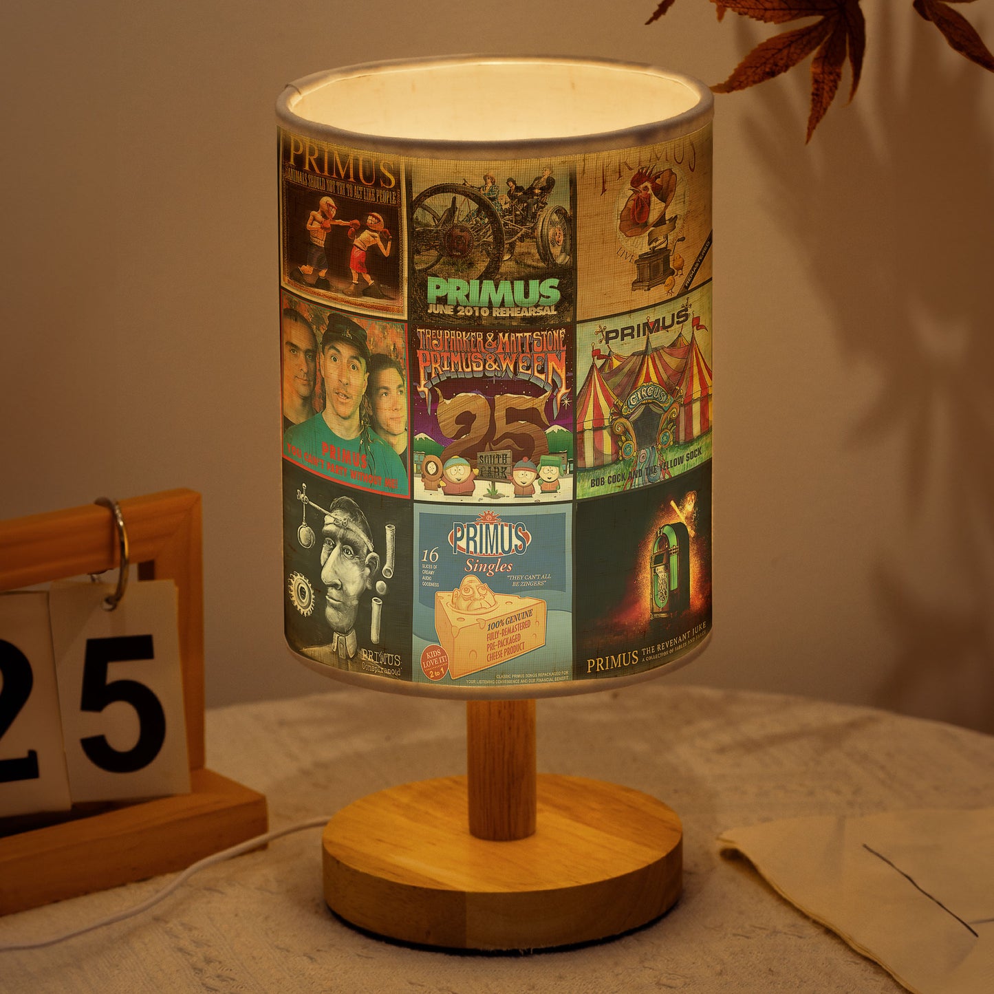 Primus Band Album Cover Collage Table Lamp - Alternative Rock Music