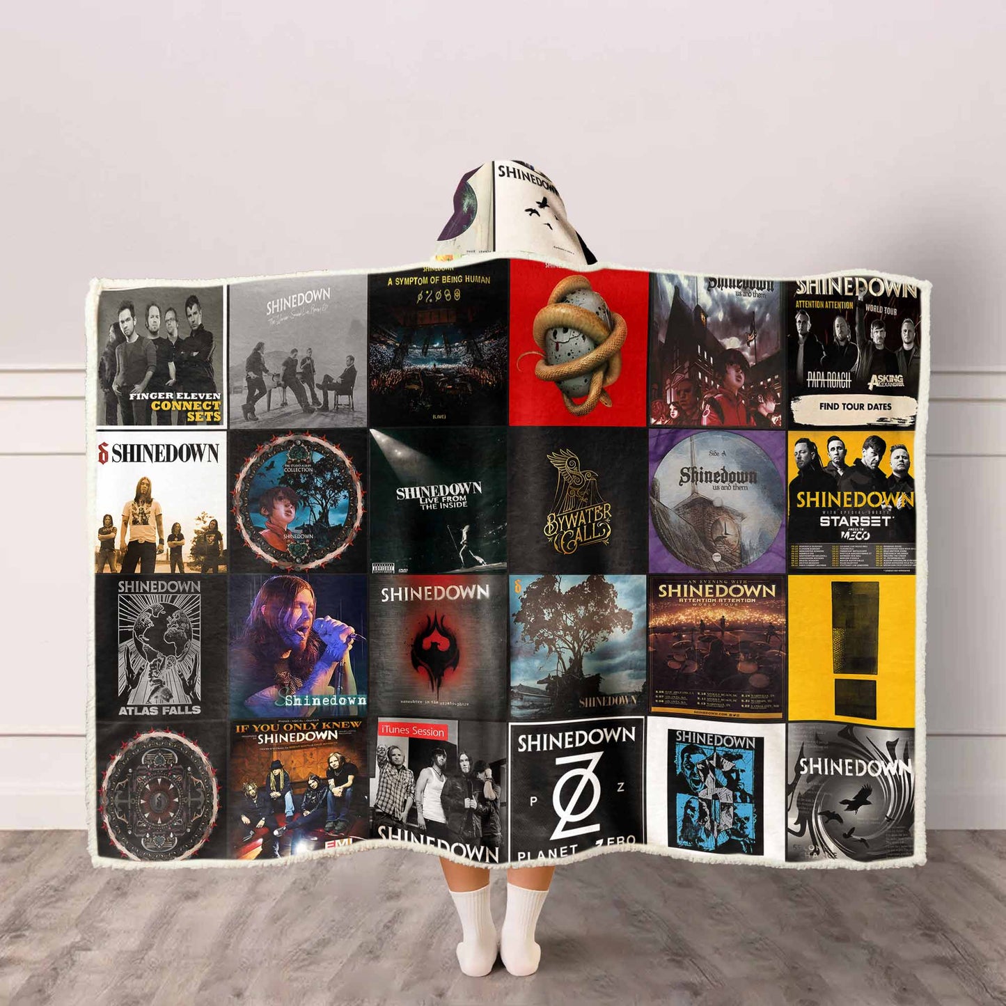 Shinedown Wearable Hooded Blanket – Modern Rock Strength You Can Wear