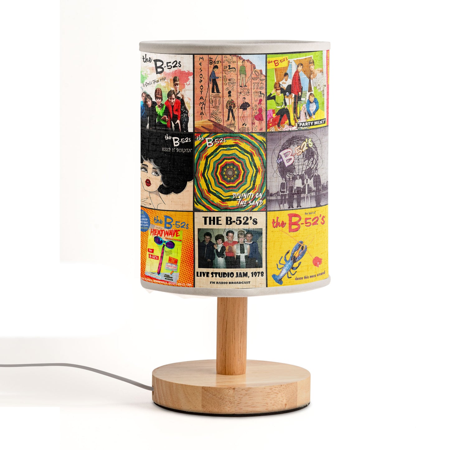 The B-52’s Album Cover Lamp – Retro Pop Party Nostalgia Decor