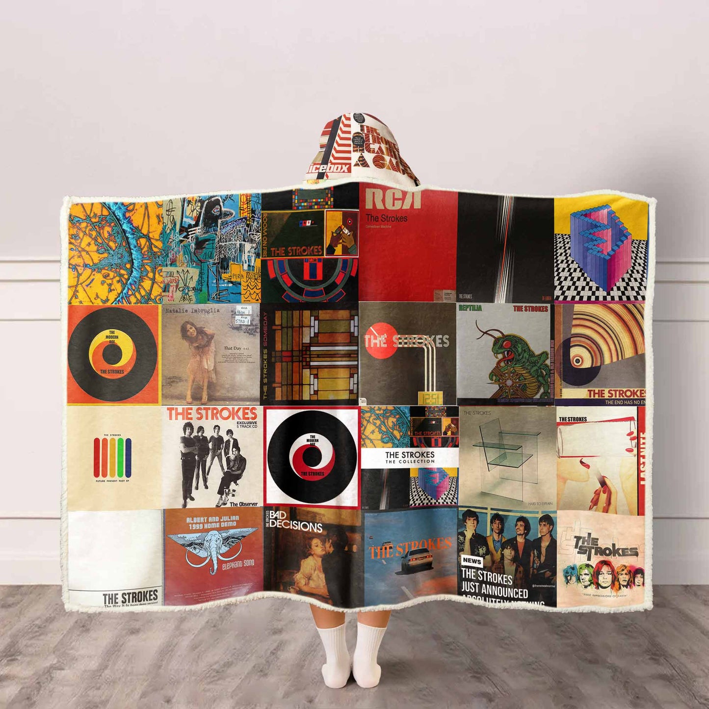 The Strokes Wearable Hooded Blanket – Indie Rock Nostalgia You Can Wear