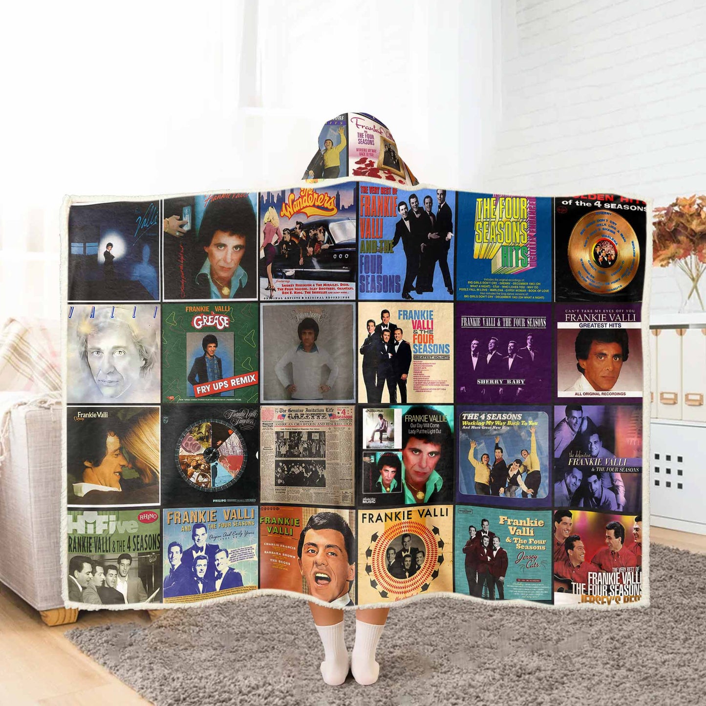 Frankie Valli Wearable Hooded Blanket – Vintage Harmony You Can Wear