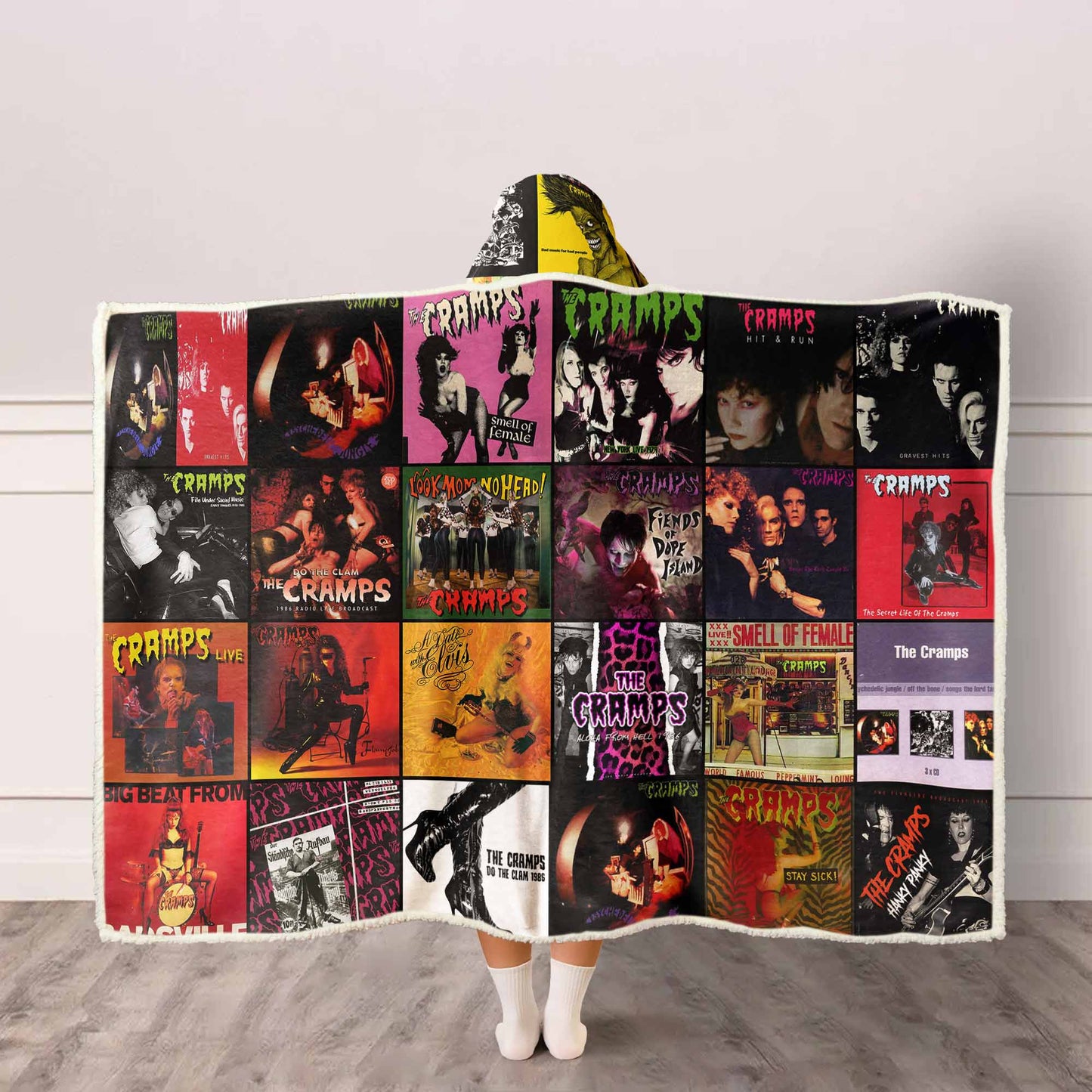 The Cramps Wearable Hooded Blanket – Psychobilly Fever You Can Wear