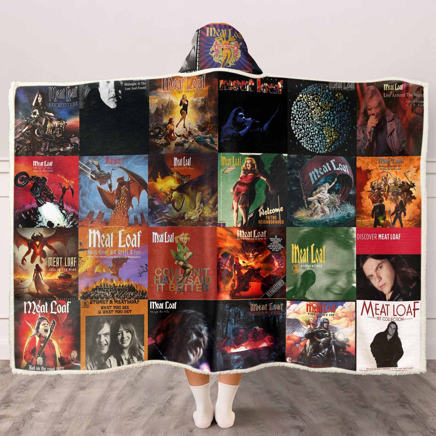 Meat Loaf Wearable Hooded Blanket – Epic Rock Nostalgia You Can Wrap Yourself In
