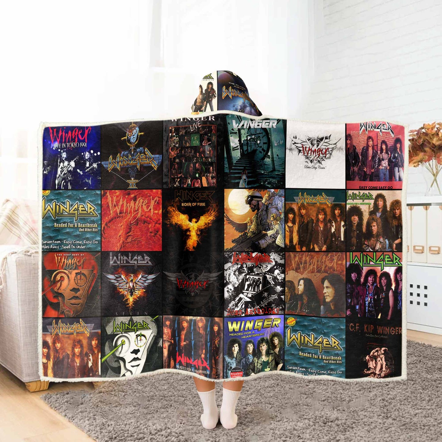 Winger Wearable Hooded Blanket – Wrap Yourself in Pure Rock Energy