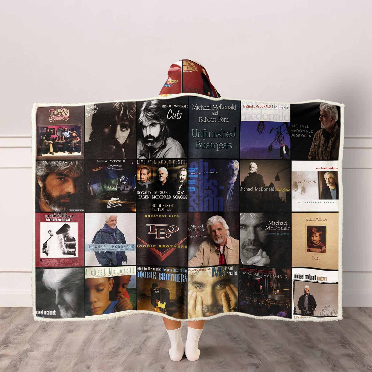 Michael McDonald Wearable Hooded Blanket – Smooth Soulful Warmth You Can Wear