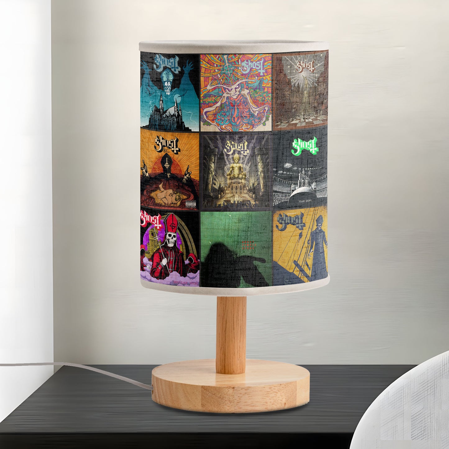 Ghost Fabric Lamp – Haunting Album Art Collection