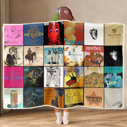 Ween Album Art Wearable Hooded Blanket – Alternative Rock Fan Gift