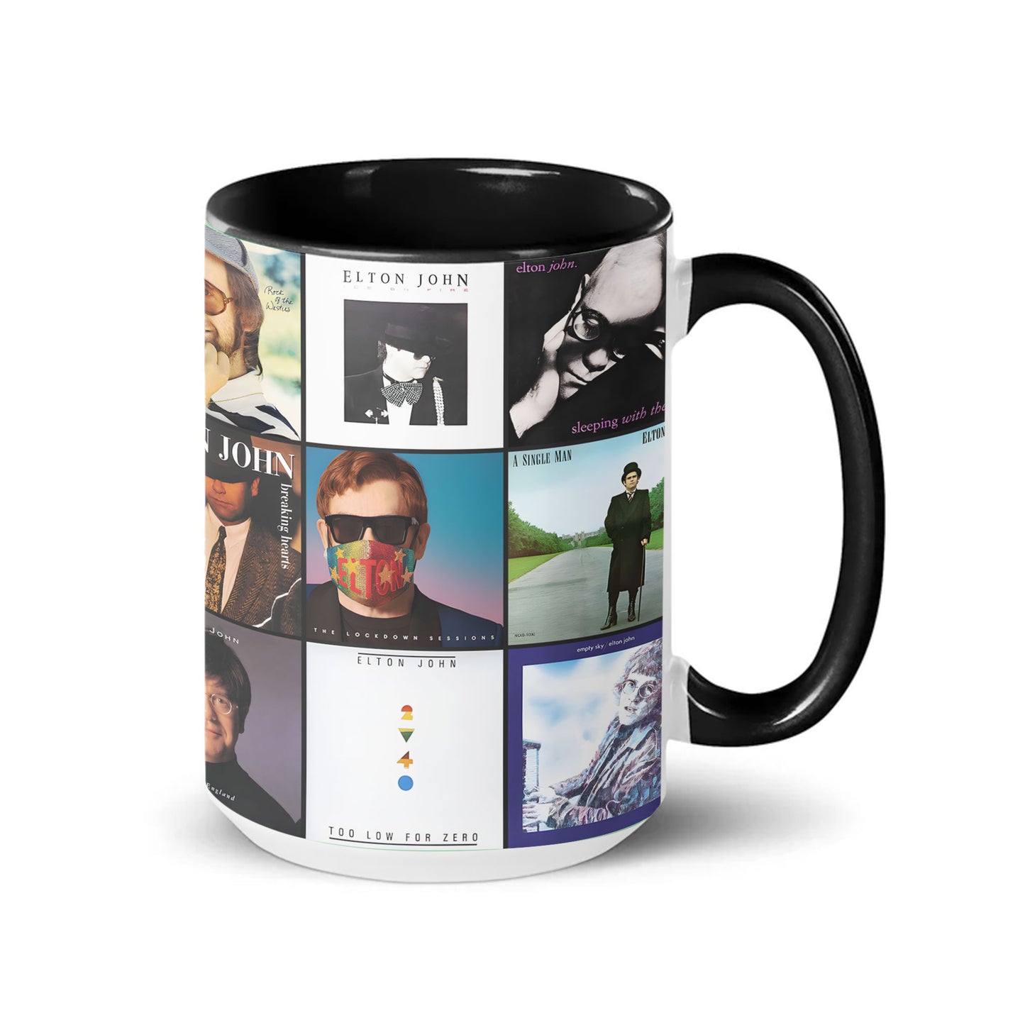Elton John Album Art Accent Mug – A Sip of Timeless Hits