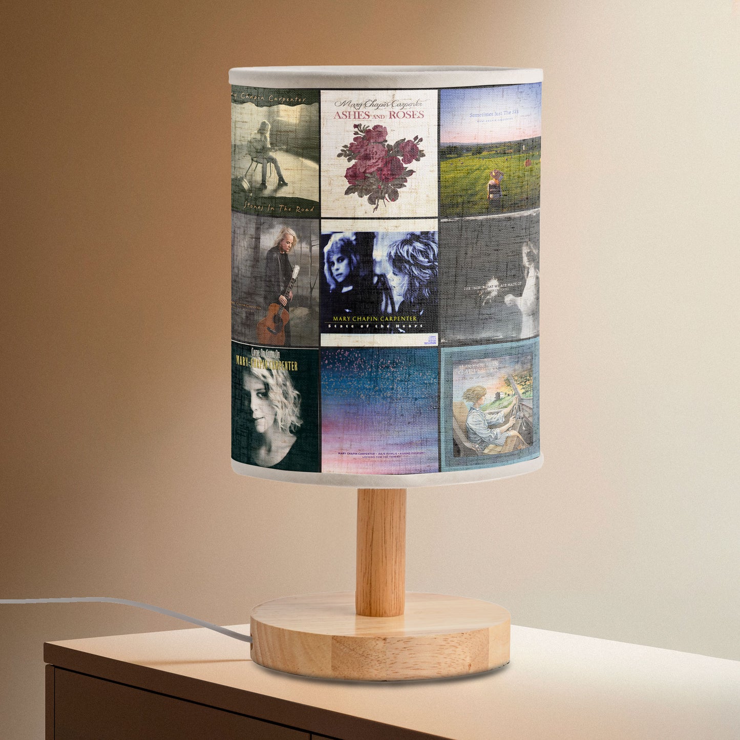 Mary Chapin Carpenter Album Cover Lamp – Country Folk Nostalgia Home Decor