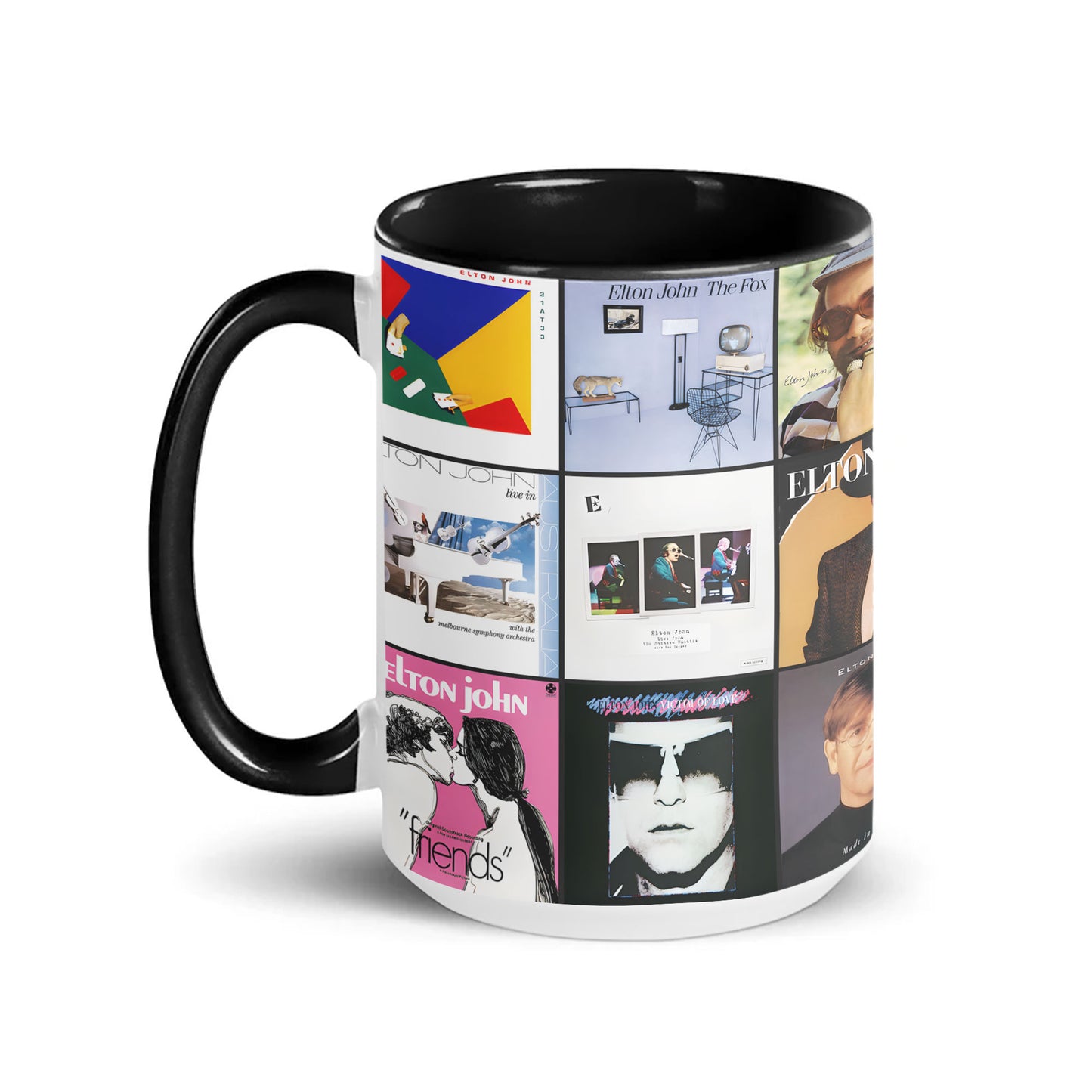 Elton John Album Art Accent Mug – A Sip of Timeless Hits