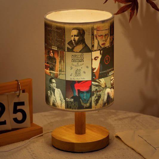 Marilyn Manson Album Art Decorative Fabric Lamp